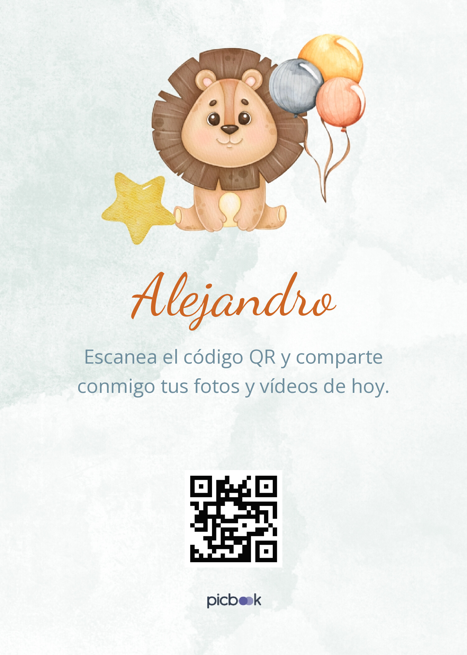 Código QR Marco para mesa 5x7
