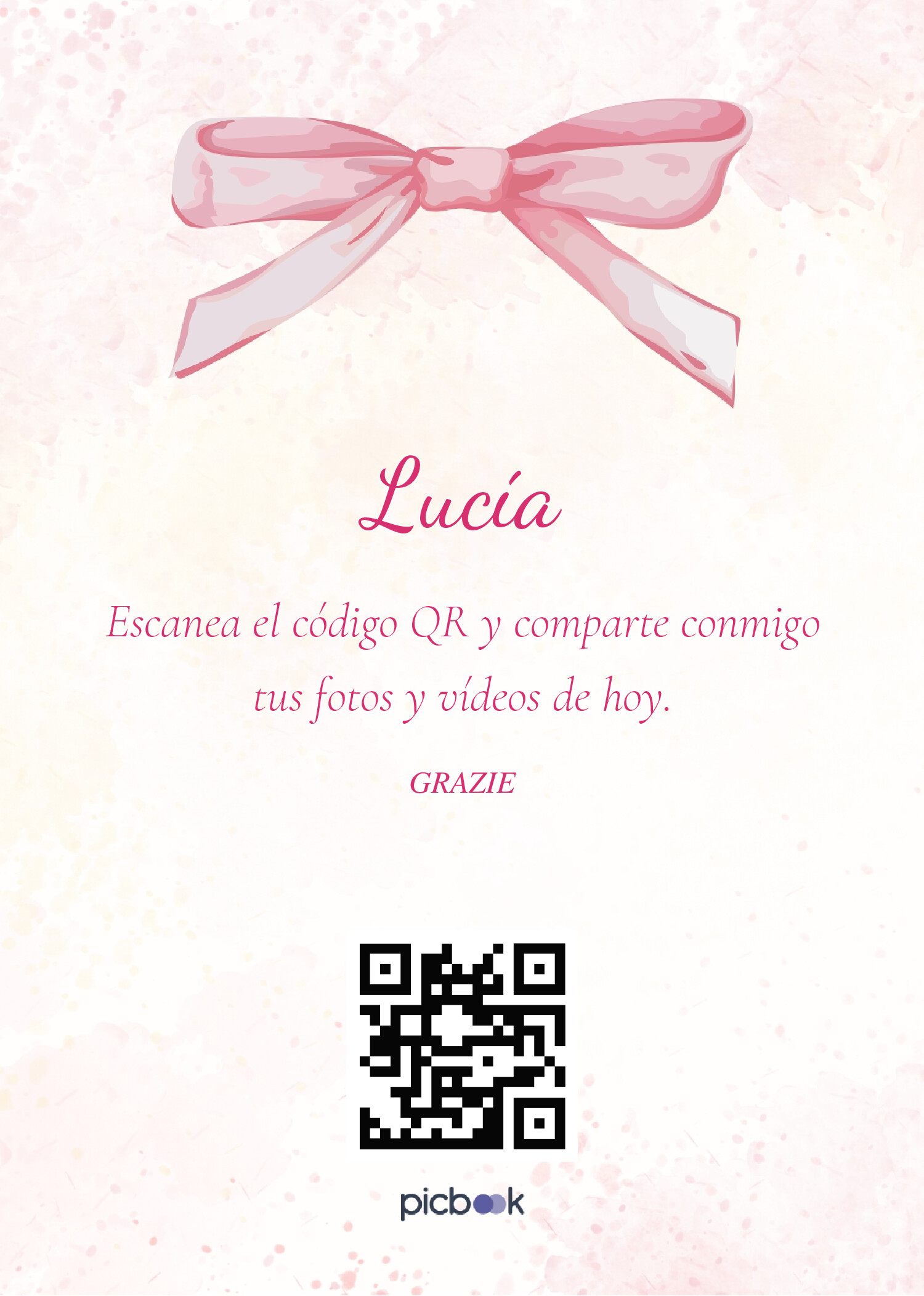 Código QR Marco para mesa 5x7
