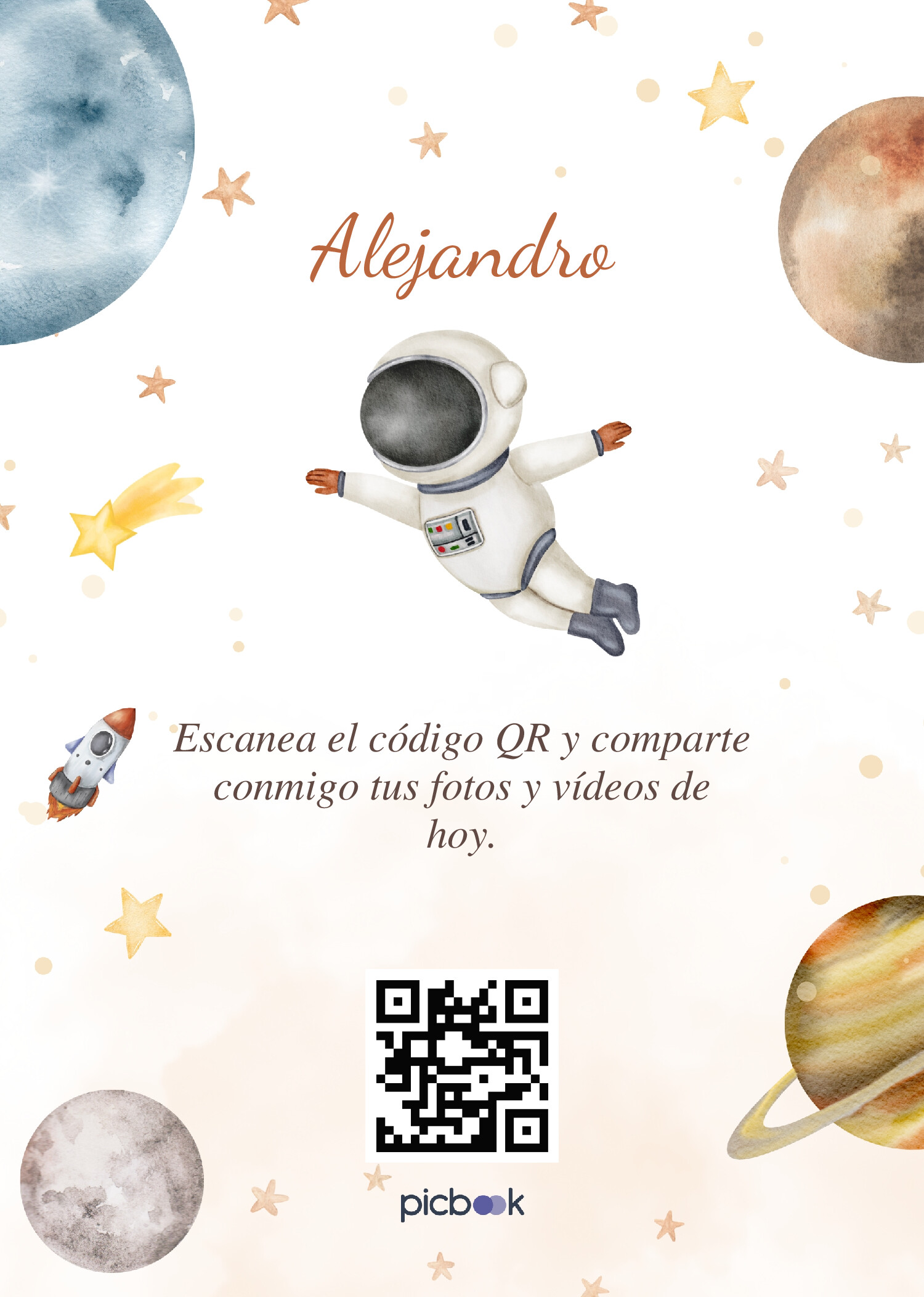 Código QR Marco para mesa 5x7