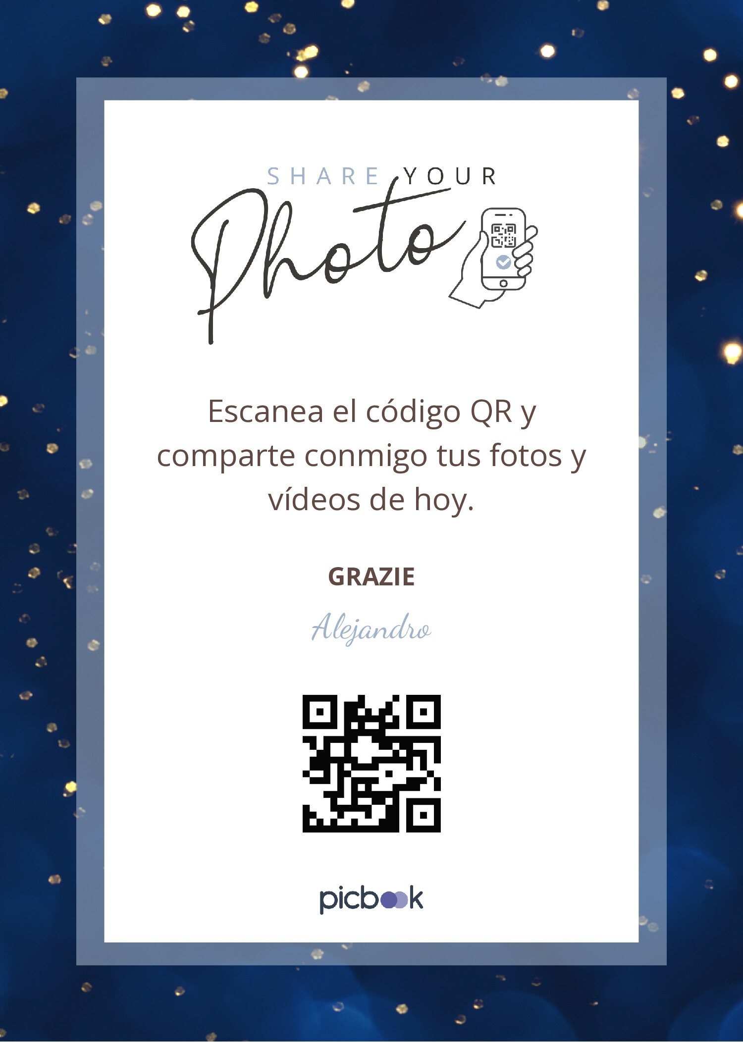 Código QR Marco para mesa 5x7