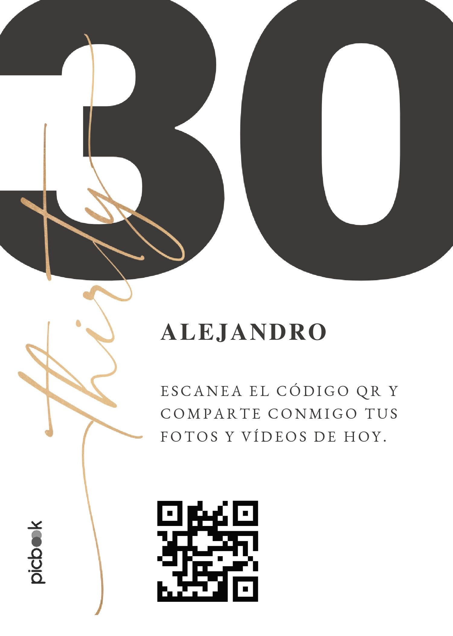 Código QR Marco para mesa 5x7
