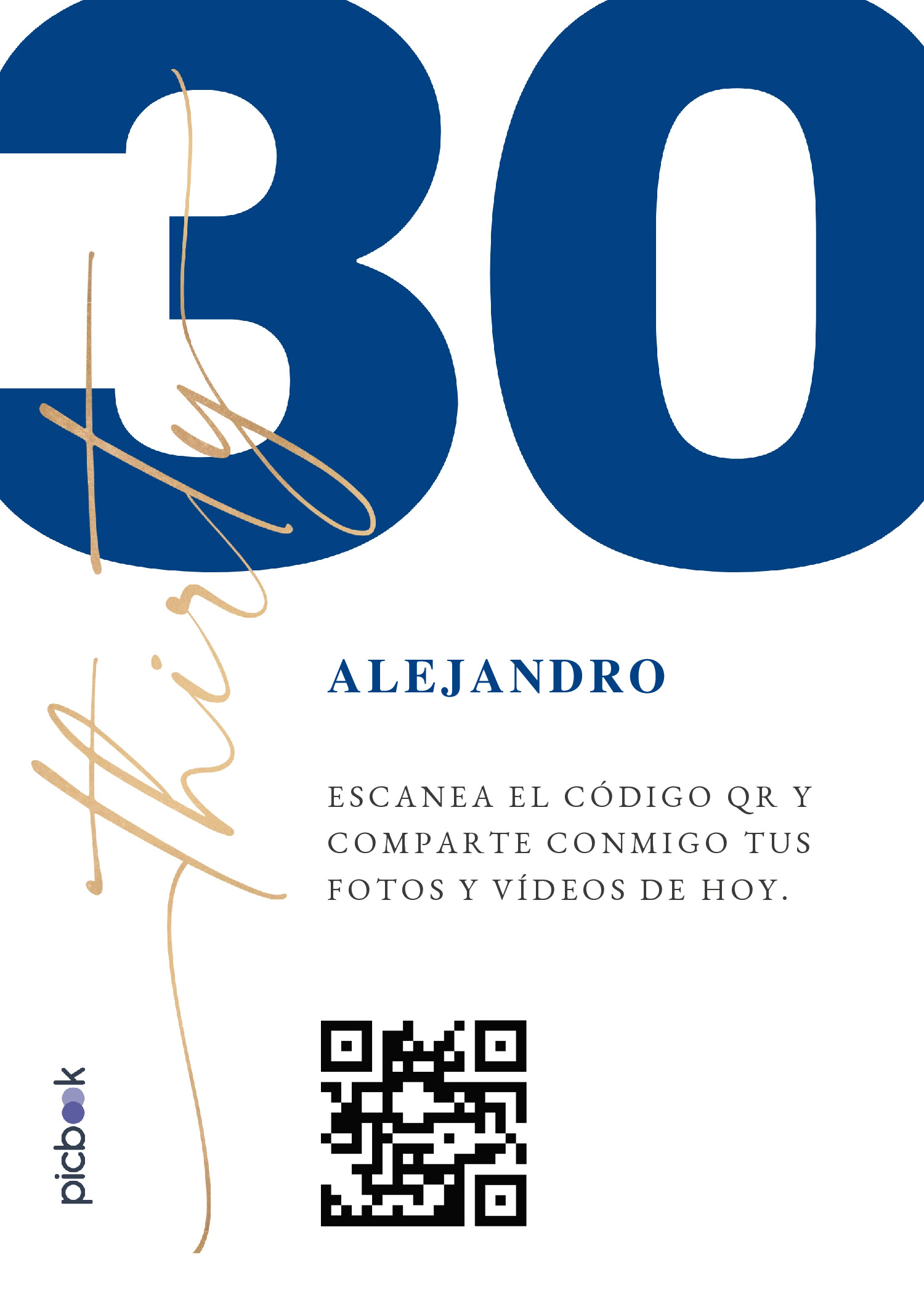 Código QR Marco para mesa 5x7