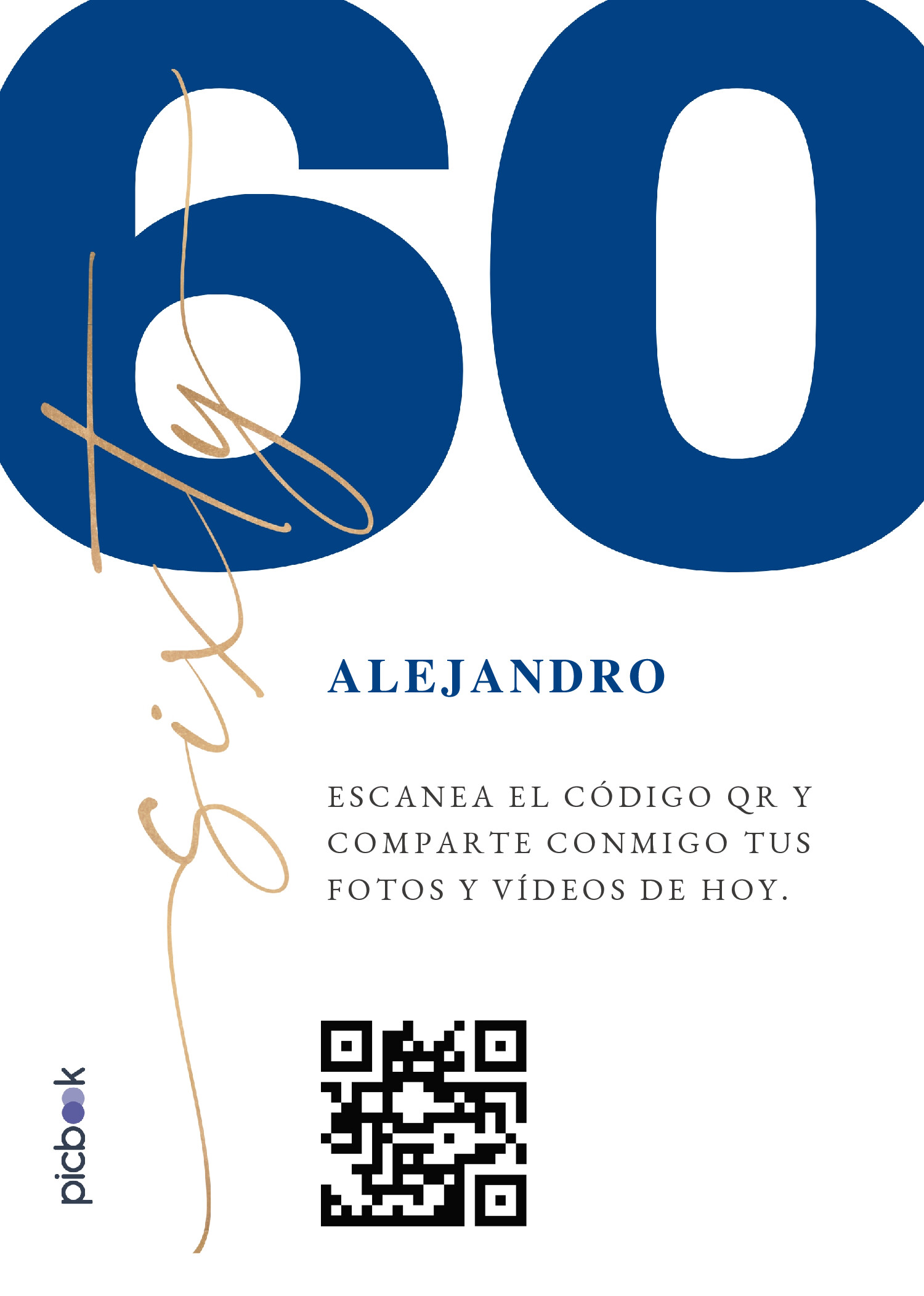 Código QR Marco para mesa 5x7
