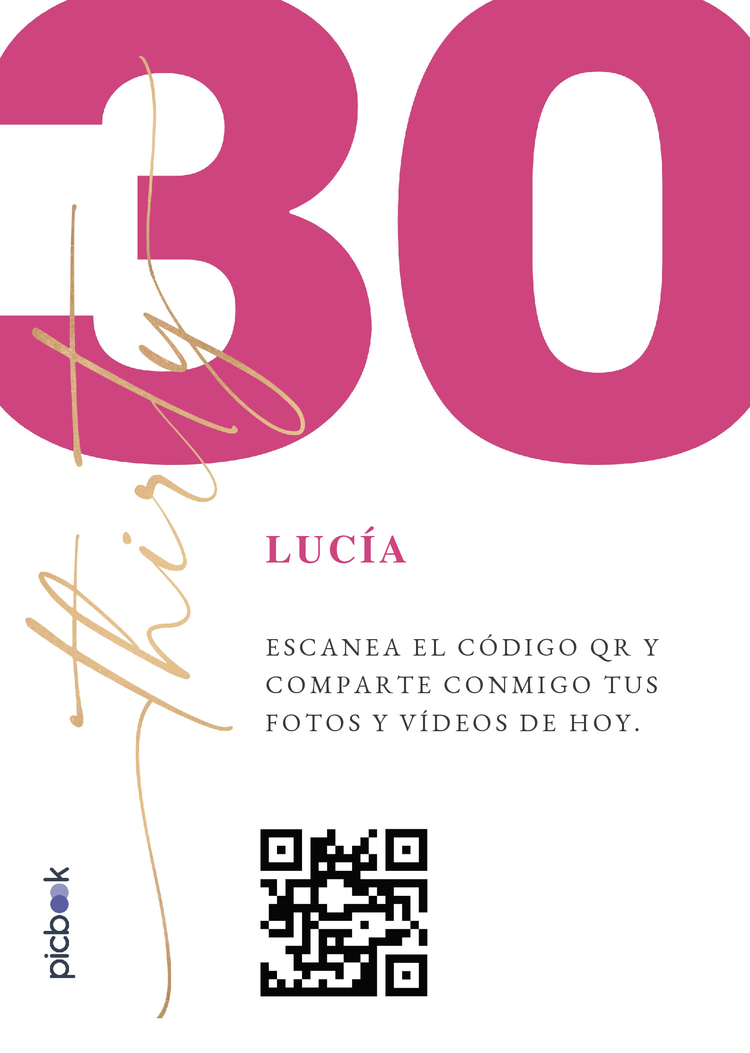 Código QR Marco para mesa 5x7