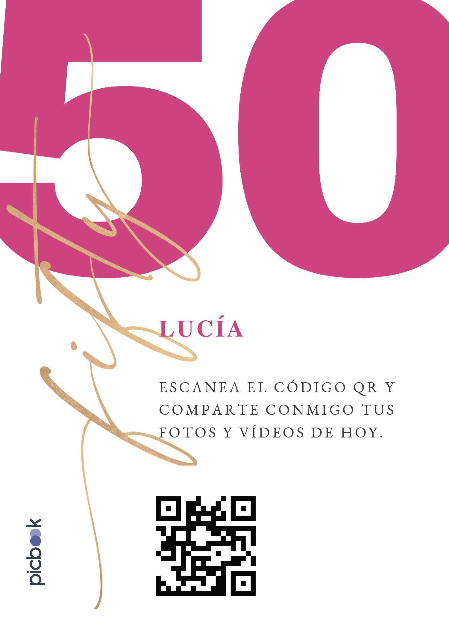 Código QR Marco para mesa 5x7