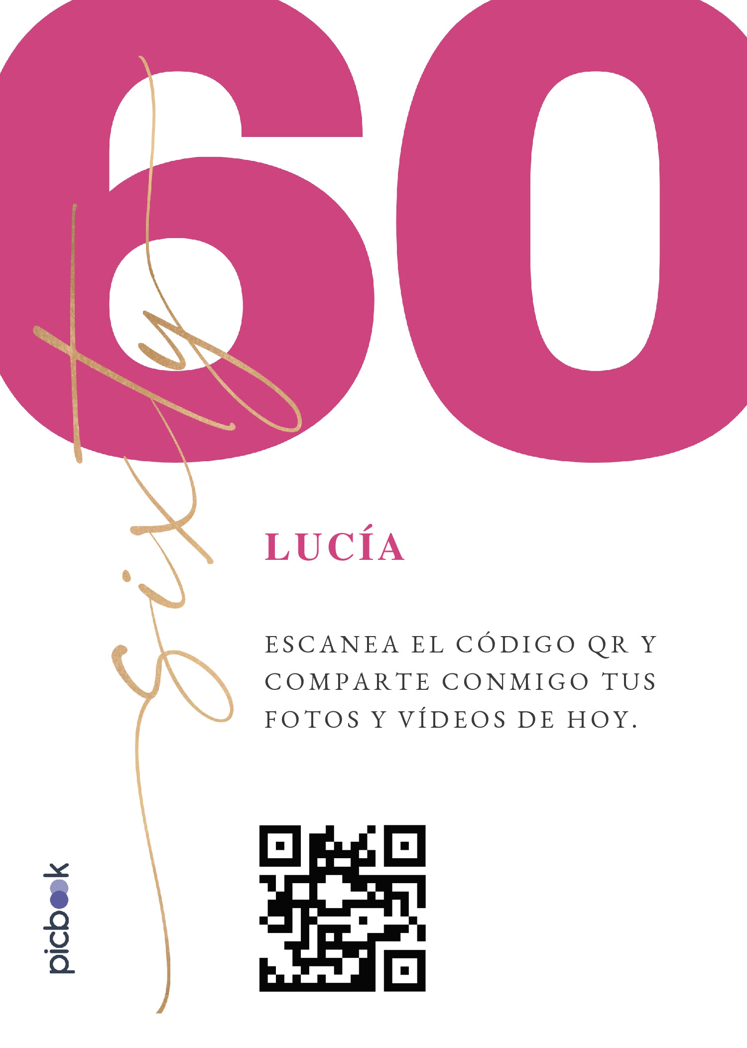 Código QR Marco para mesa 5x7
