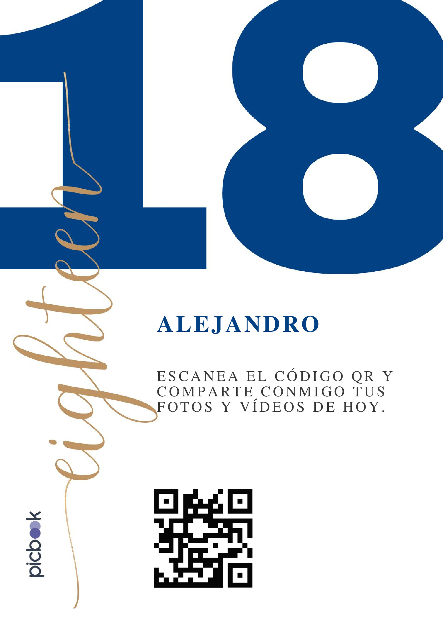 Código QR Marco para mesa 5x7
