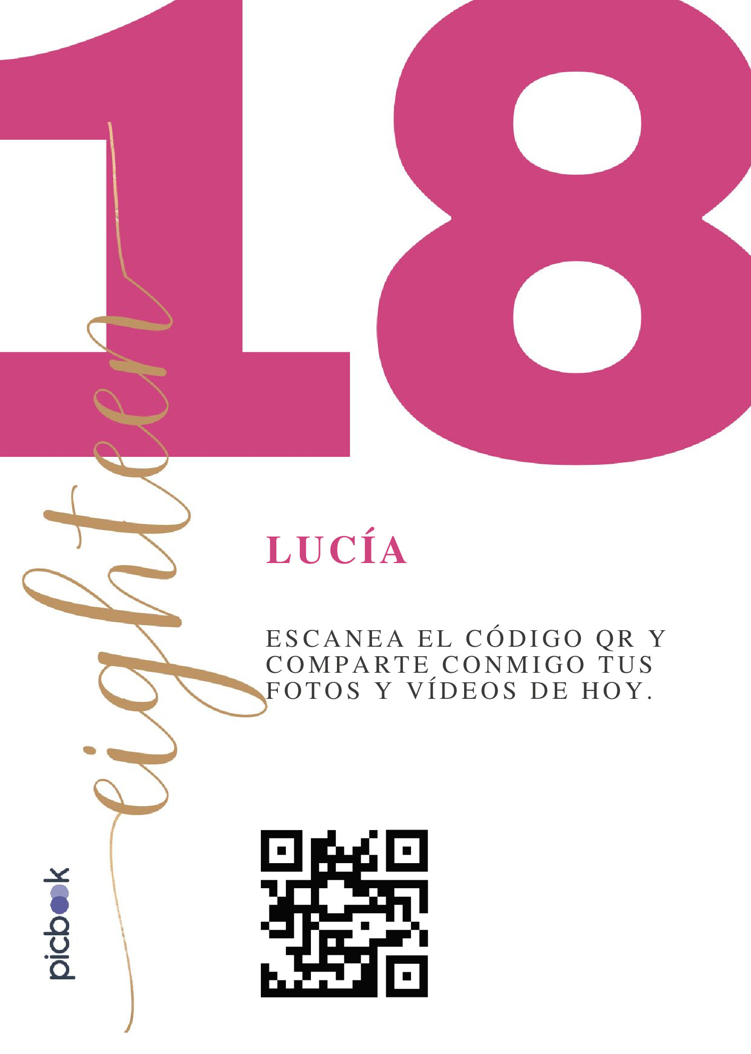 Código QR Marco para mesa 5x7