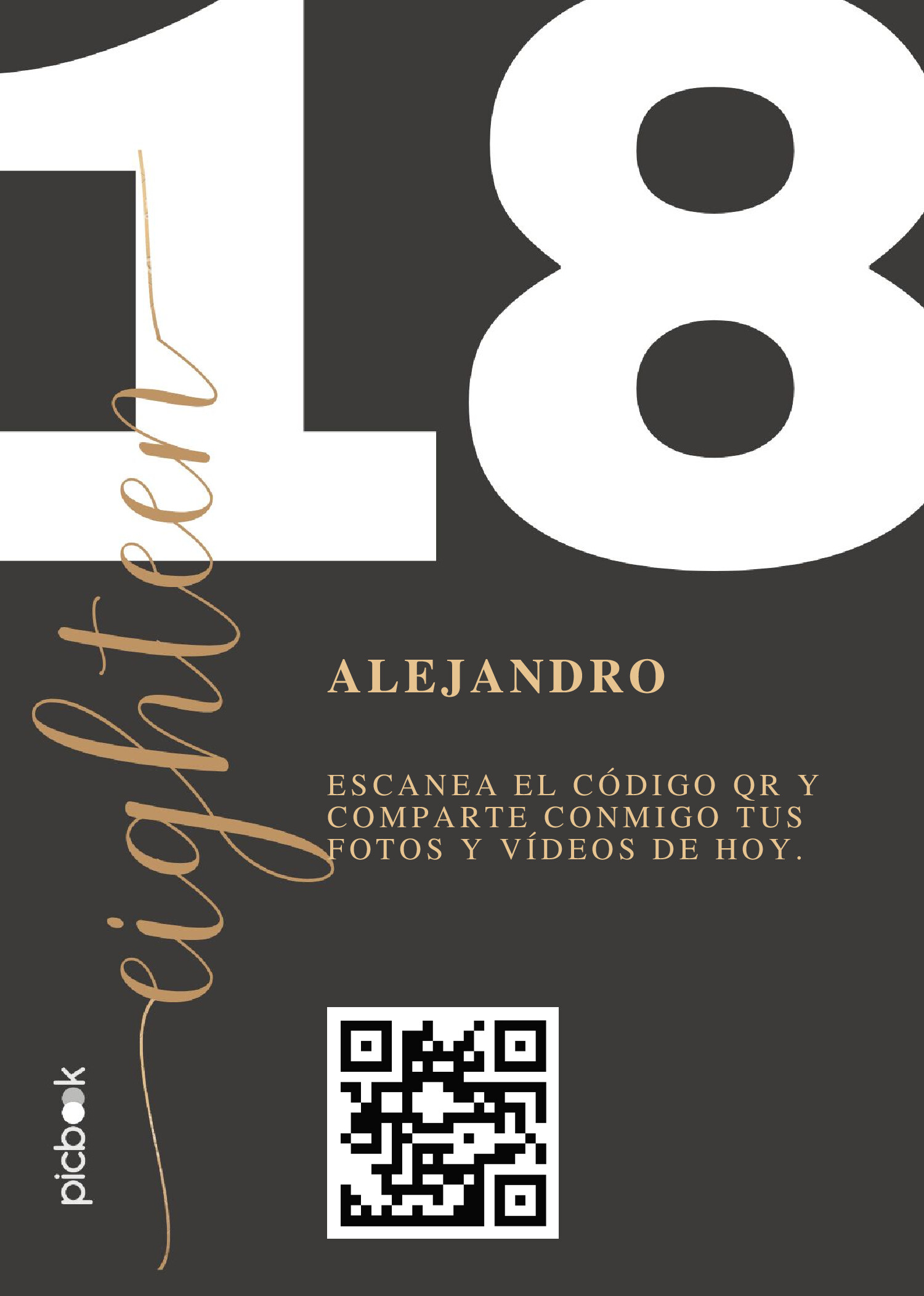 Código QR Marco para mesa 5x7