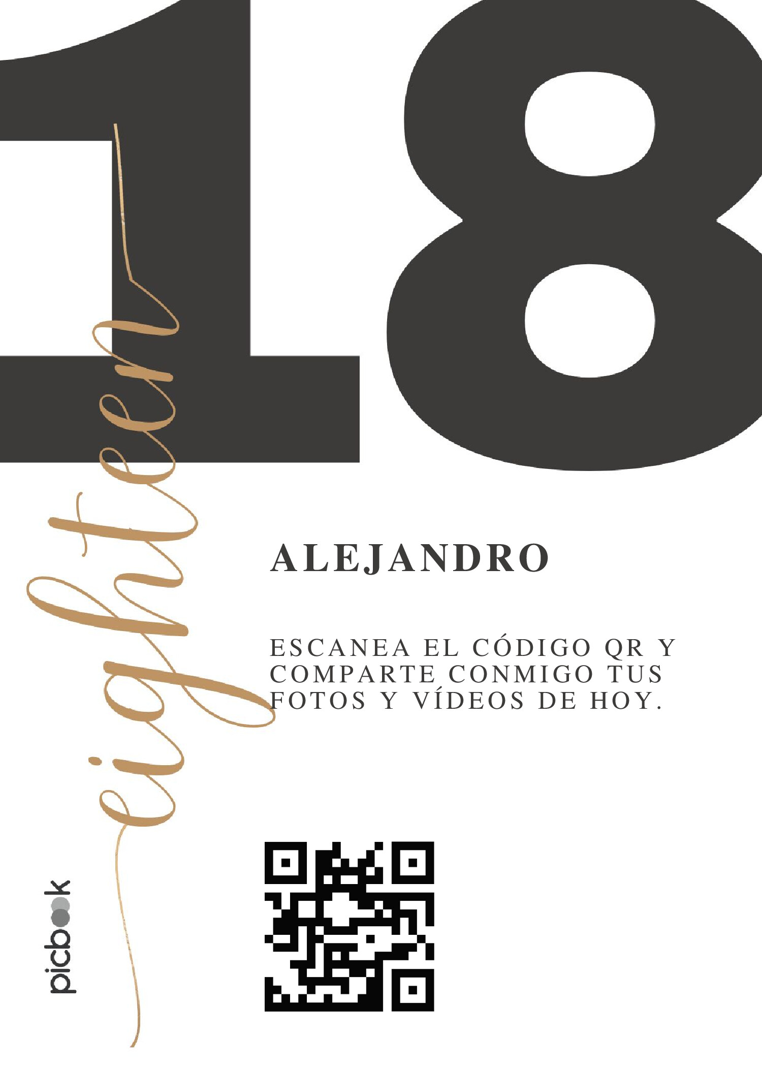Código QR Marco para mesa 5x7