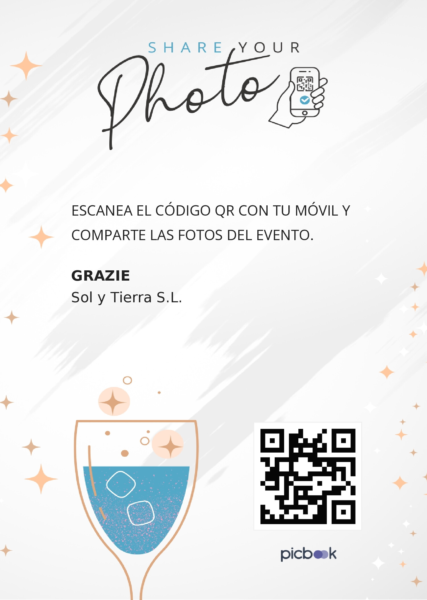 Código QR Marco para mesa 5x7