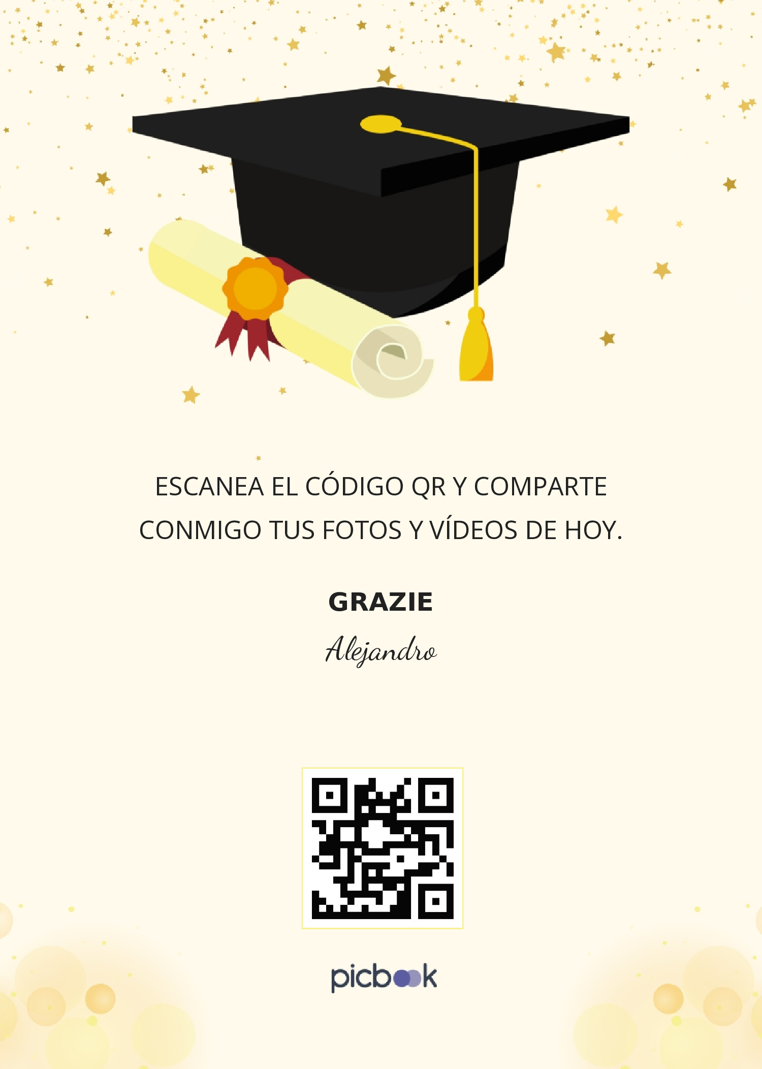 Código QR Marco para mesa 5x7