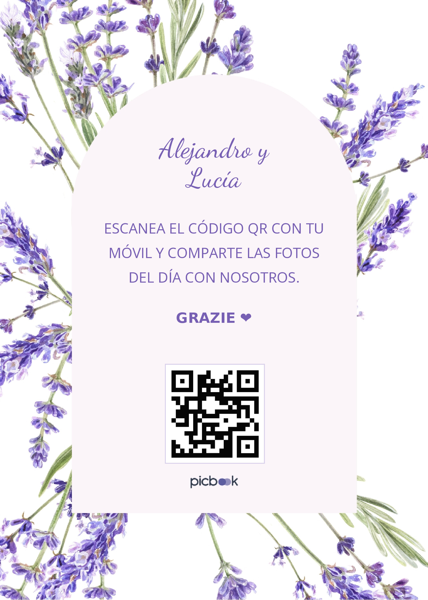 Código QR Marco para mesa 5x7